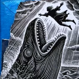 Illustration of Jonah and the Whale